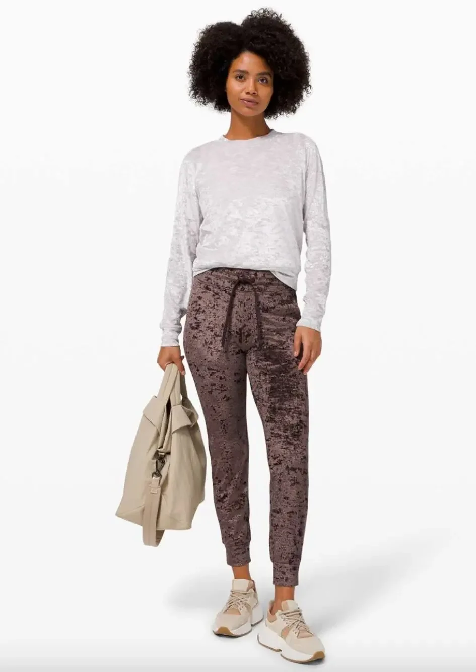 Lululemon Ready to Crush Jogger French Press Crushed Bronze Velvet Size 6 $128